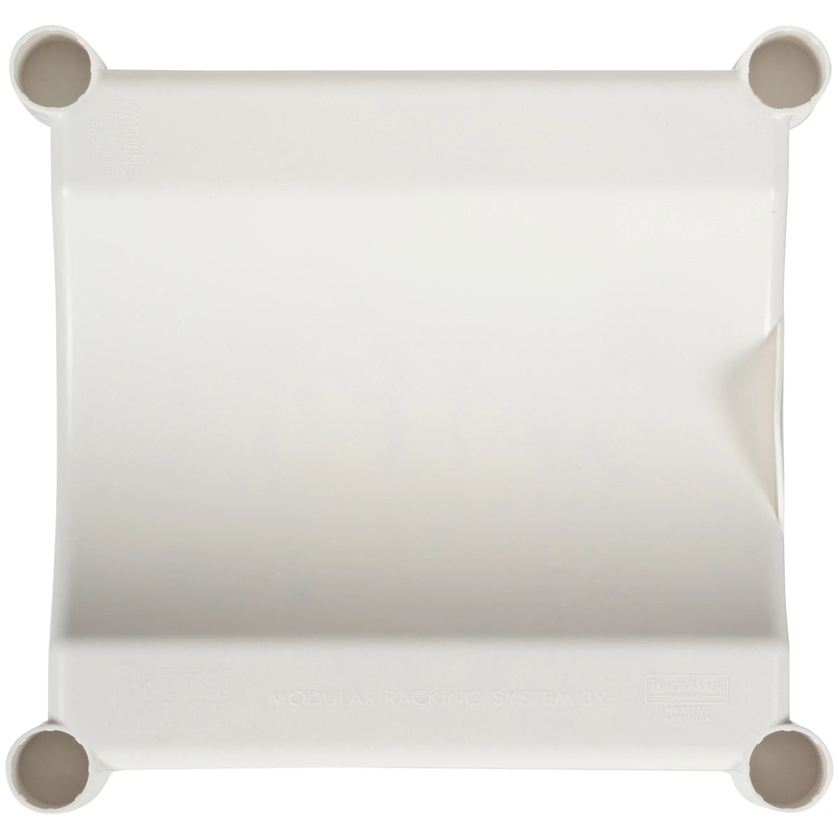 3-Tier White Plastic Storage System with Floor Protector J809417