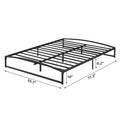 6 Inch Queen Size Metal Platform Bed Frame with Slat Support L558