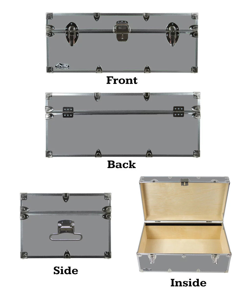 Steel Footlocker Trunk Q778321