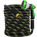 25 FT Non-Expandable Heavy-Duty Water Hose with 10-Function Nozzle G25070