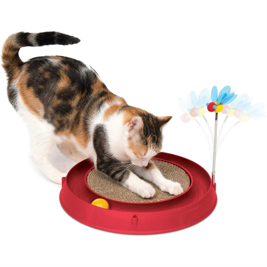 Circuit Ball Cat Toy with Scratch Pad A222
