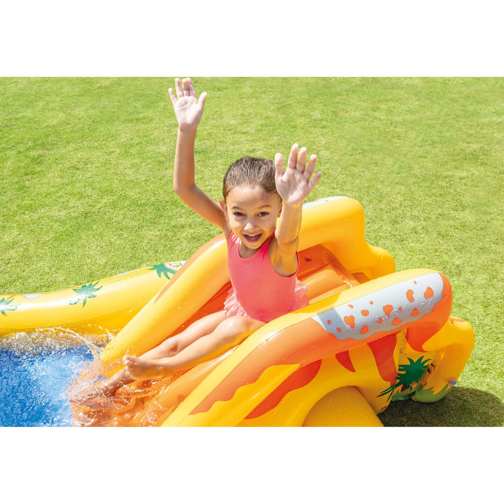 Inflatable Kids Dinosaur Play Center Pool with Slide R31996