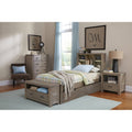 Twin Bookcase Bed with Trundle T4803