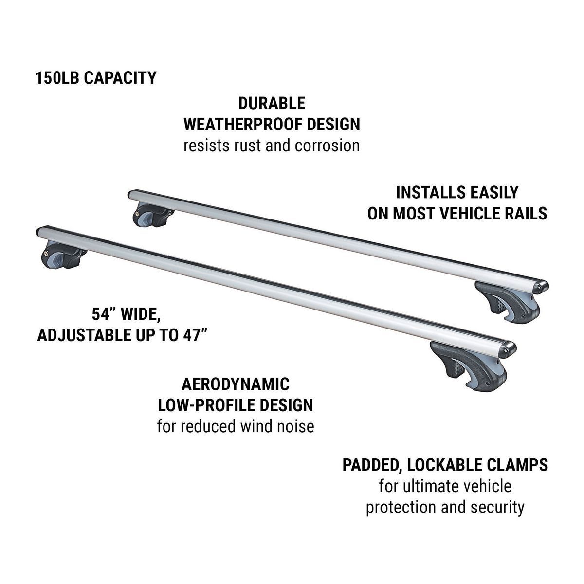 Universal Roof Cross Bars Set of 2 J915495