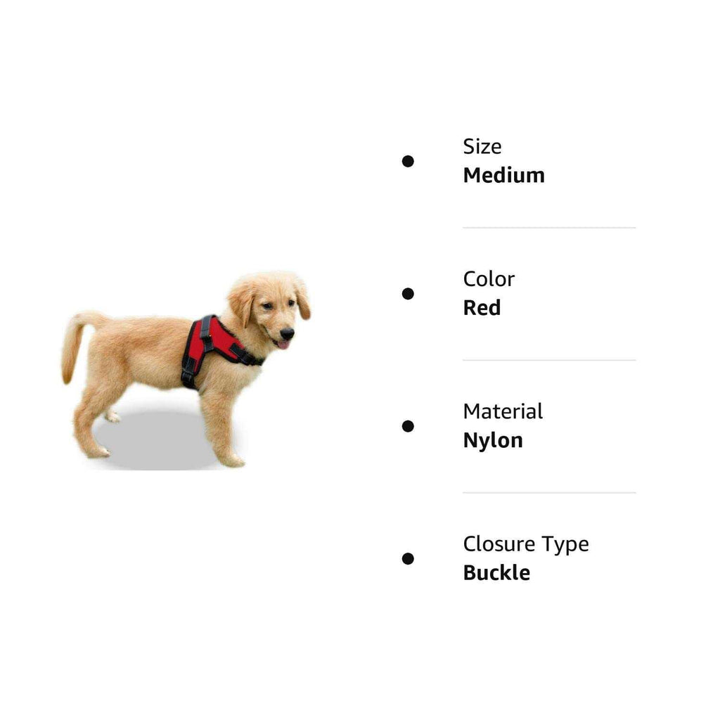 Adjustable Reflective Dog Harness with Handle O717978