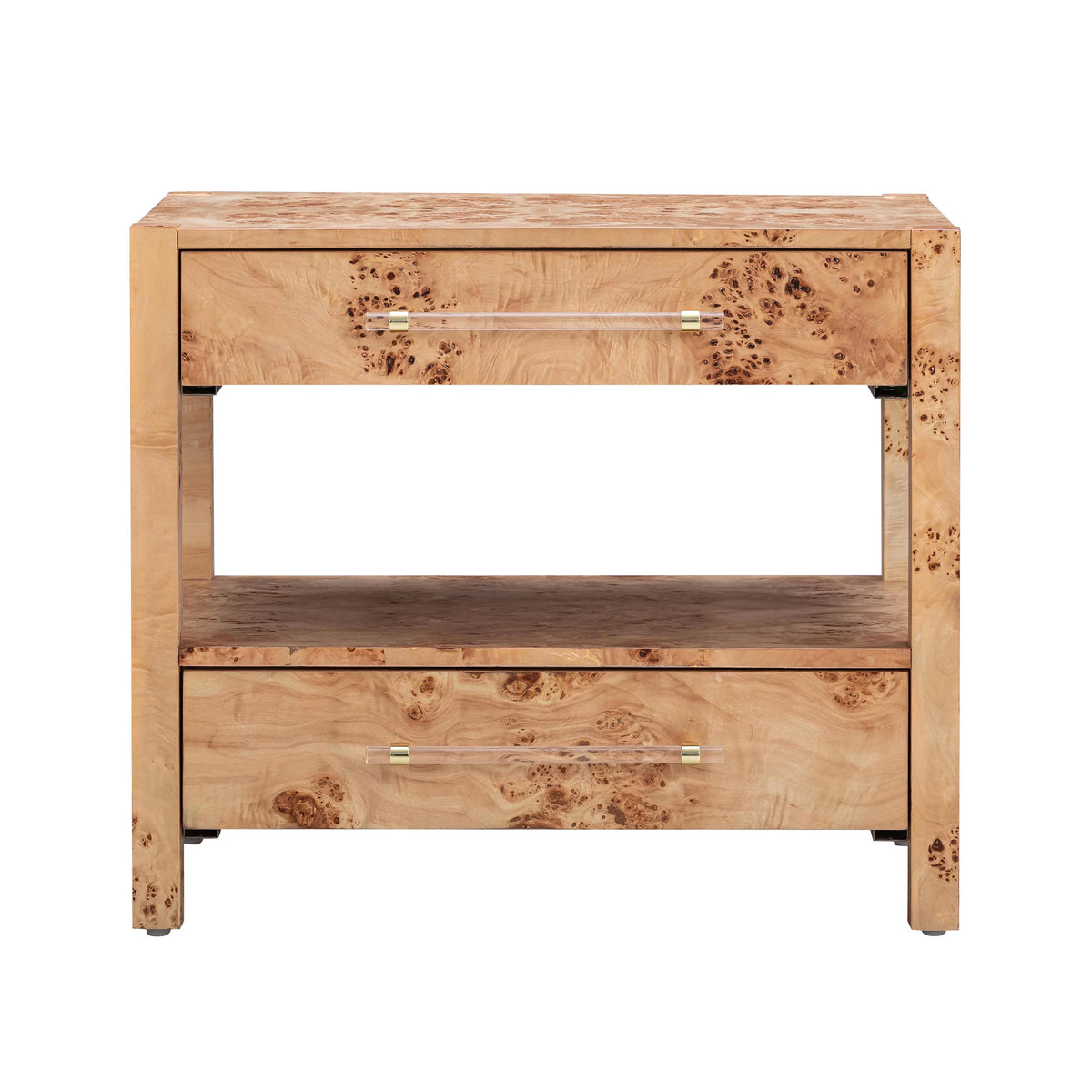 Natural Burl Nightstand Z962
