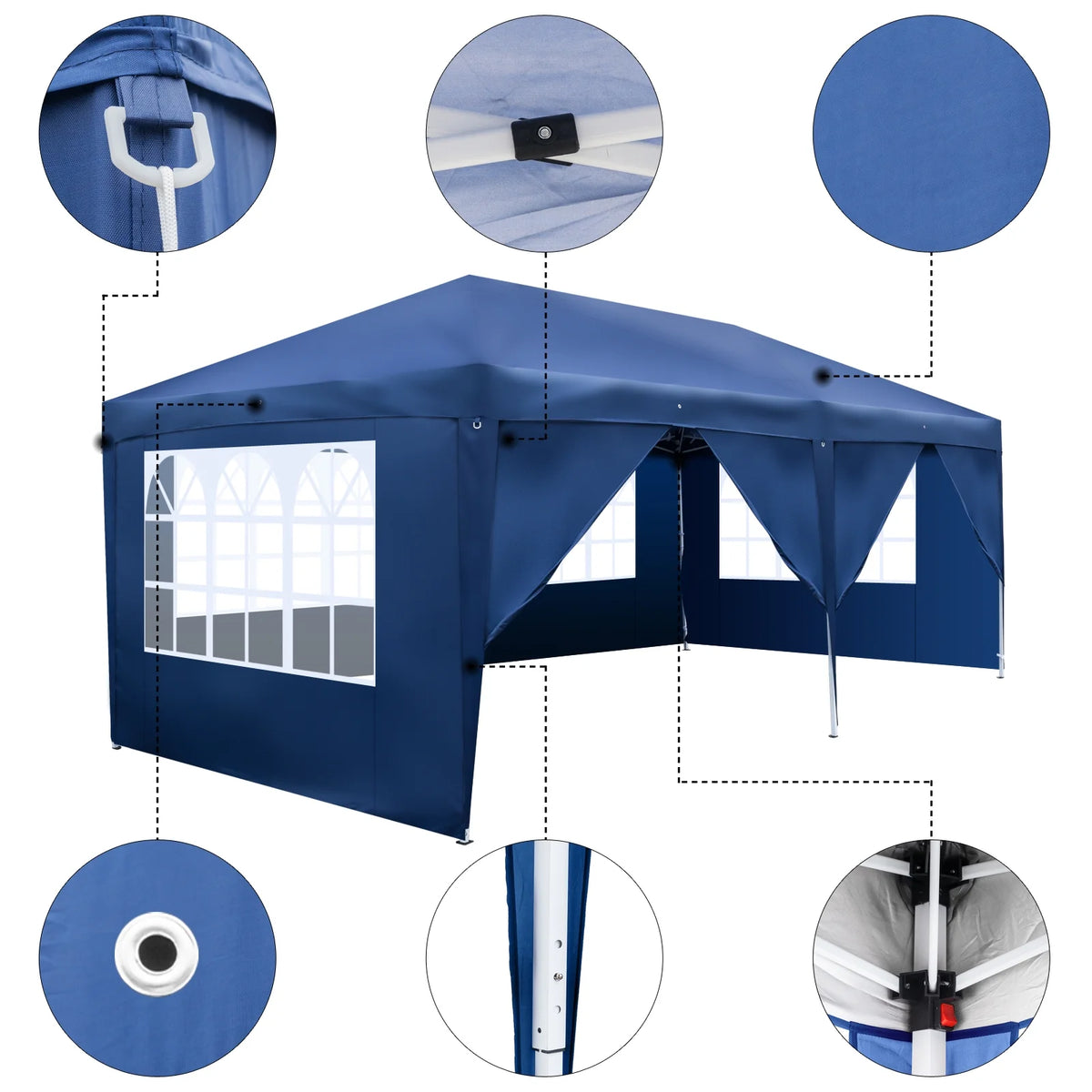 10'x20' Pop Up Canopy Tent with Carry Bag P95567