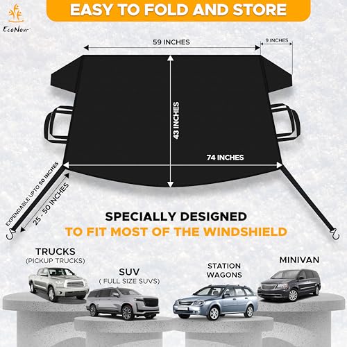 X-Large 600D Oxford Windshield Cover C518