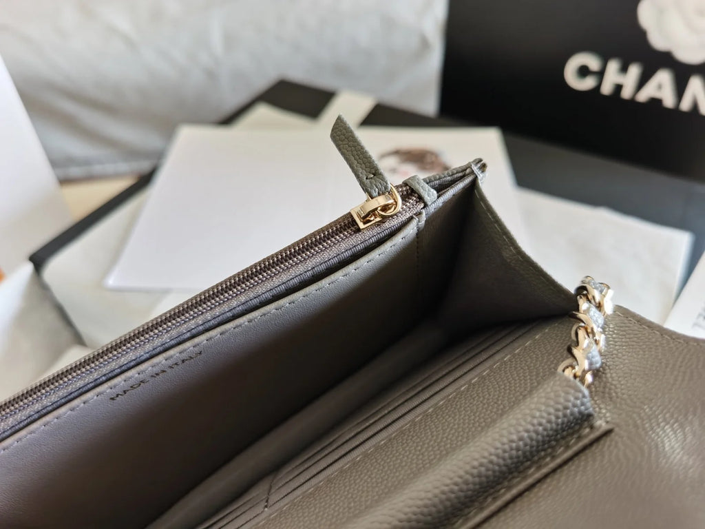 Grey Mini Flap Bag Y795