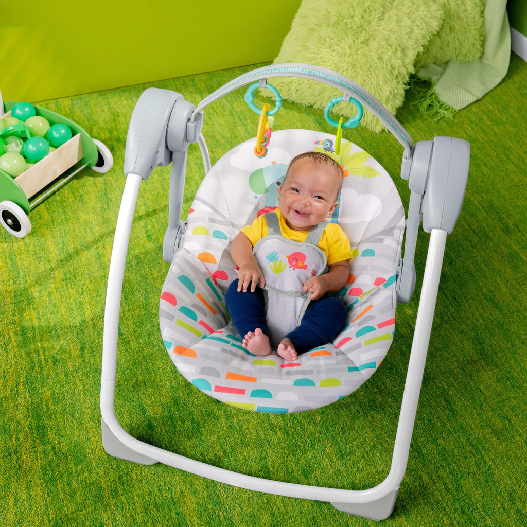 Portable Compact Baby Swing with Toys G172895