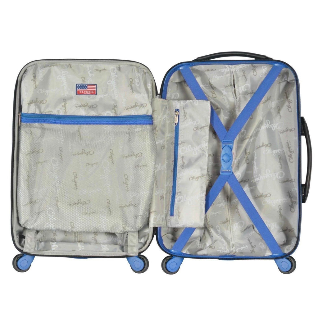 Black/Blue Carry-On Suitcase M275175