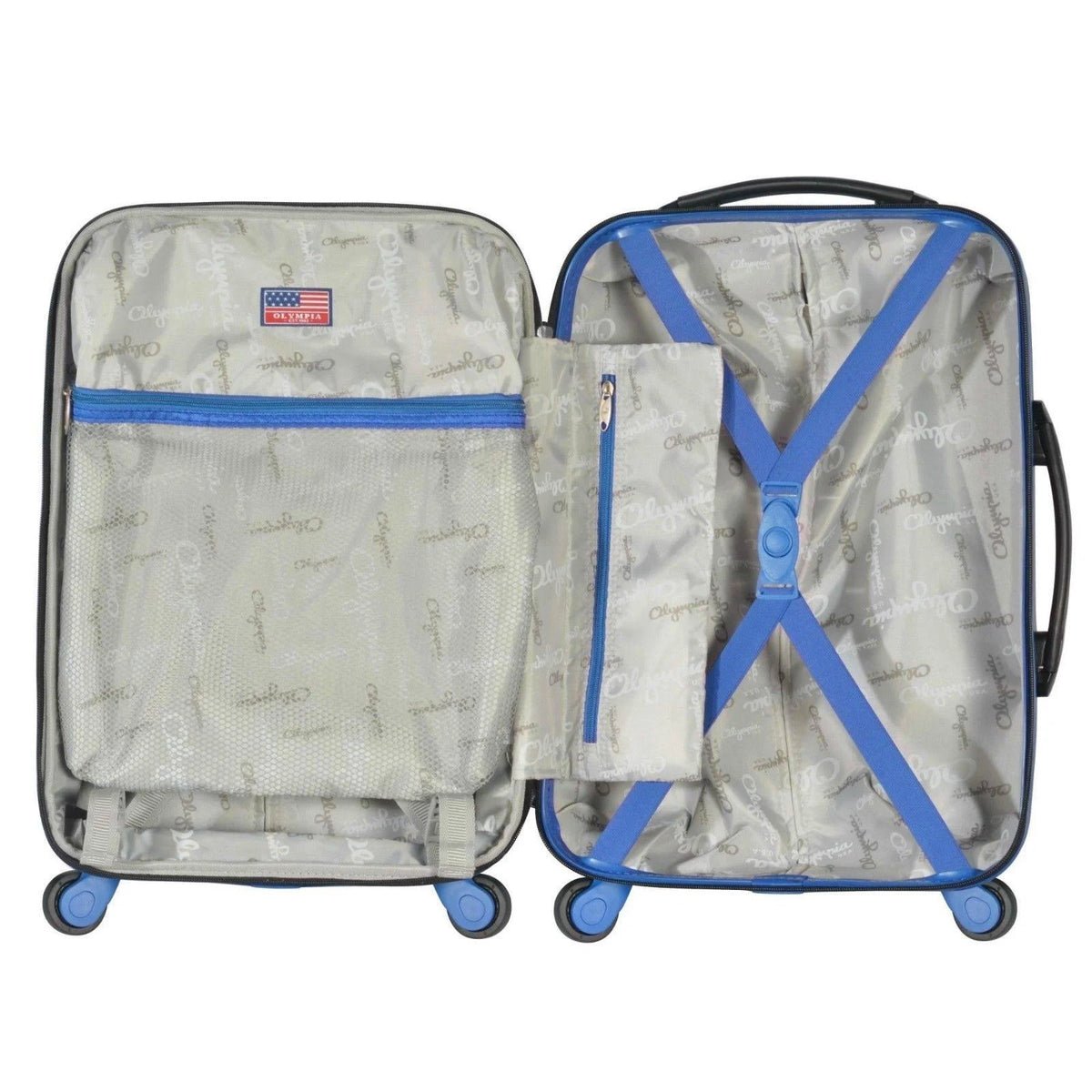 Black/Blue Carry-On Suitcase M275175