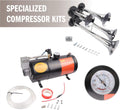 4 Trumpet Train Air Horn Kit with 120 PSI Air Compressor S7386