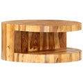 Round Solid Sheesham Wood Coffee Table I320066
