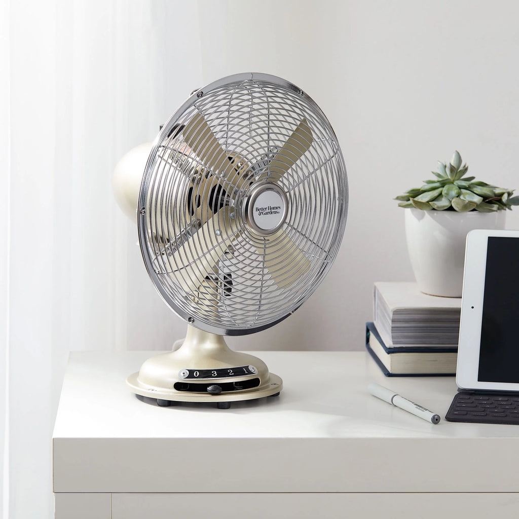 8 inch 3-Speed Metal Oscillating Table Fan W78744