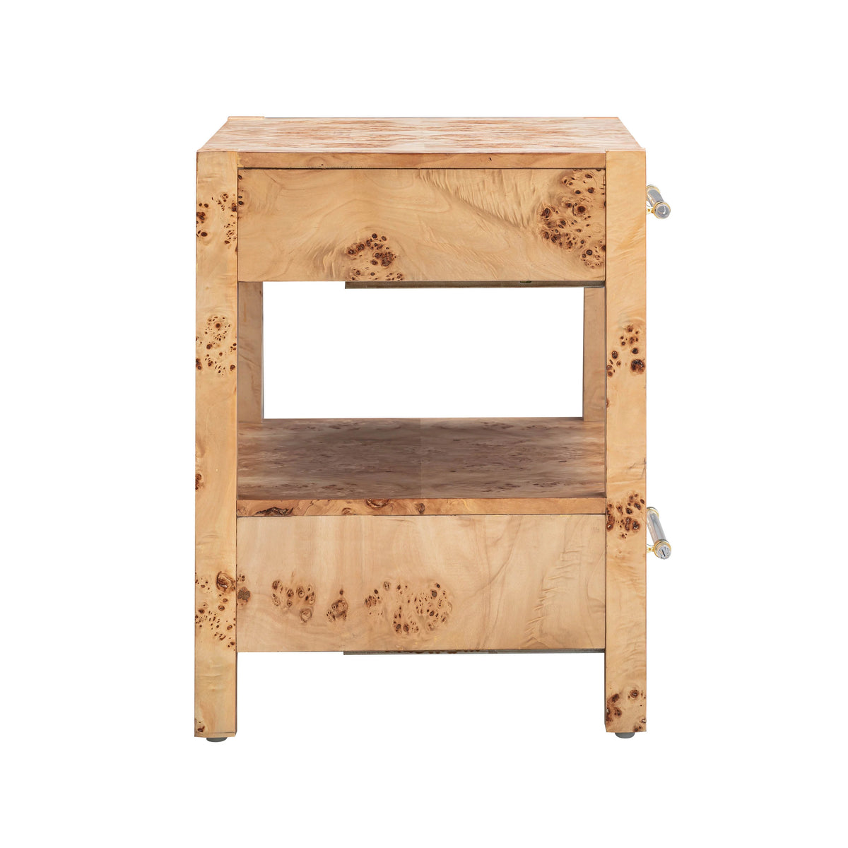 Natural Burl Nightstand Z962