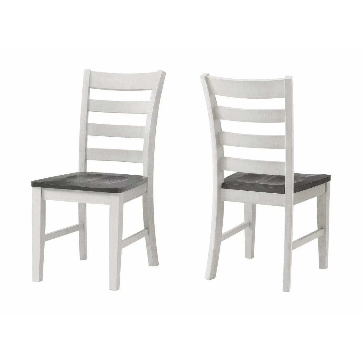 White Solid Wood Dining Chair Set of 2 V81460