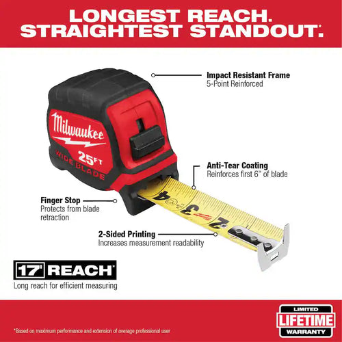 25 ft. Tape Measure with 16 ft. Auto Lock Tape Measure J466