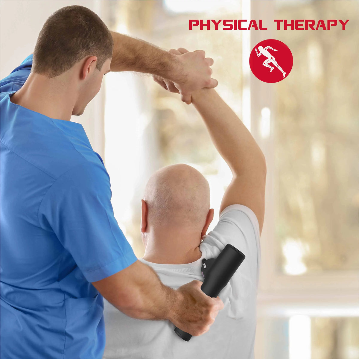 Handheld Percussion Massage Gun with Attachments X24442