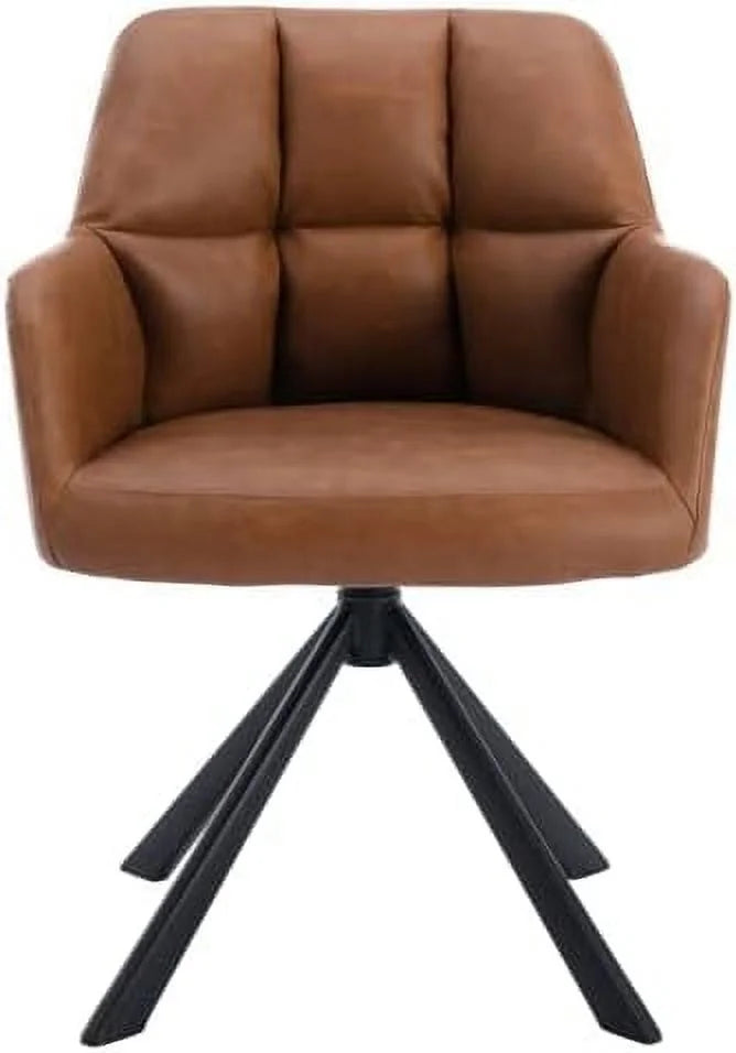 Leather Swivel Arm Desk Chair Z7488