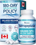 Serrapeptase Supplement 120000 SPU Delayed Release I59615