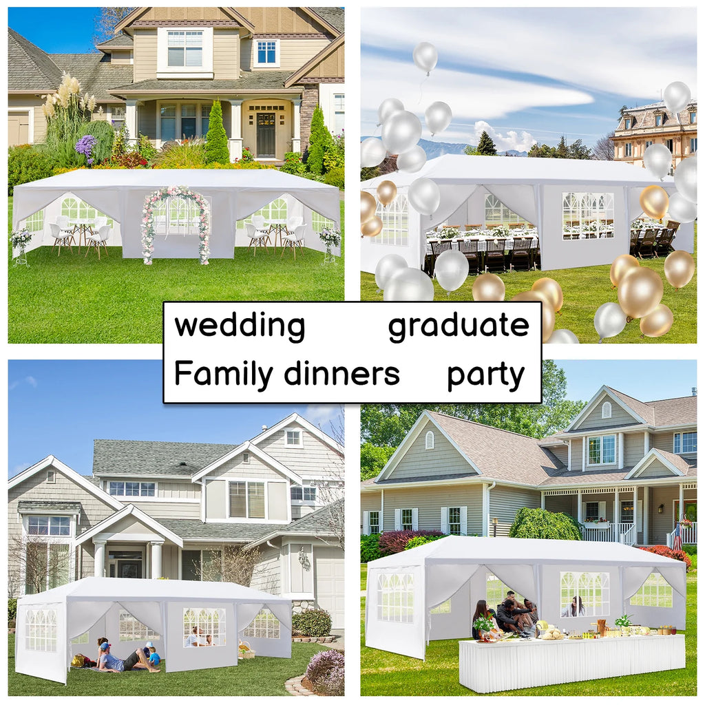 10' x 10' Waterproof White Canopy Tent W11035