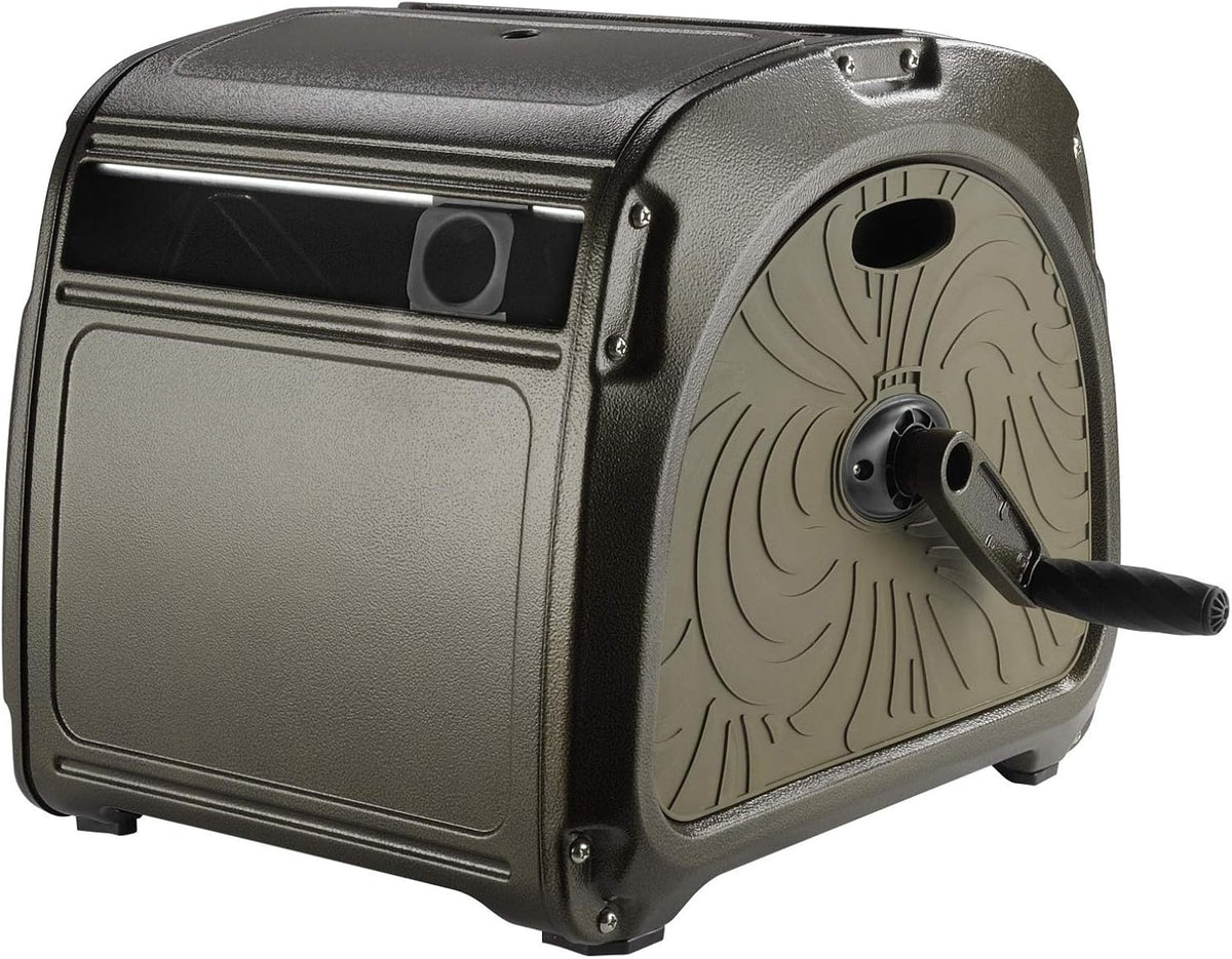 Metal Hose Reel Box with Crank Handle, 150ft Capacity Z743
