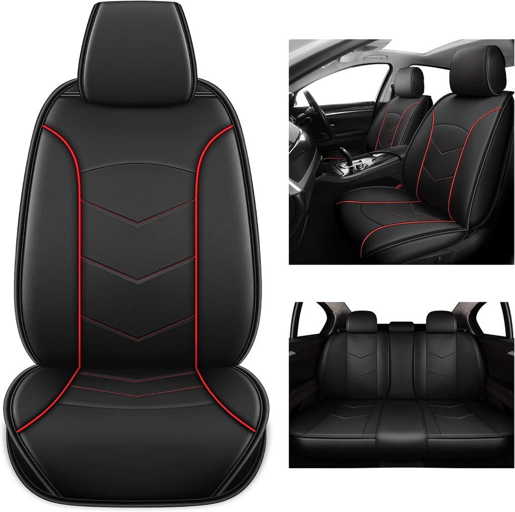 Leather Car Seat Covers Full Set 5 Seats C96568