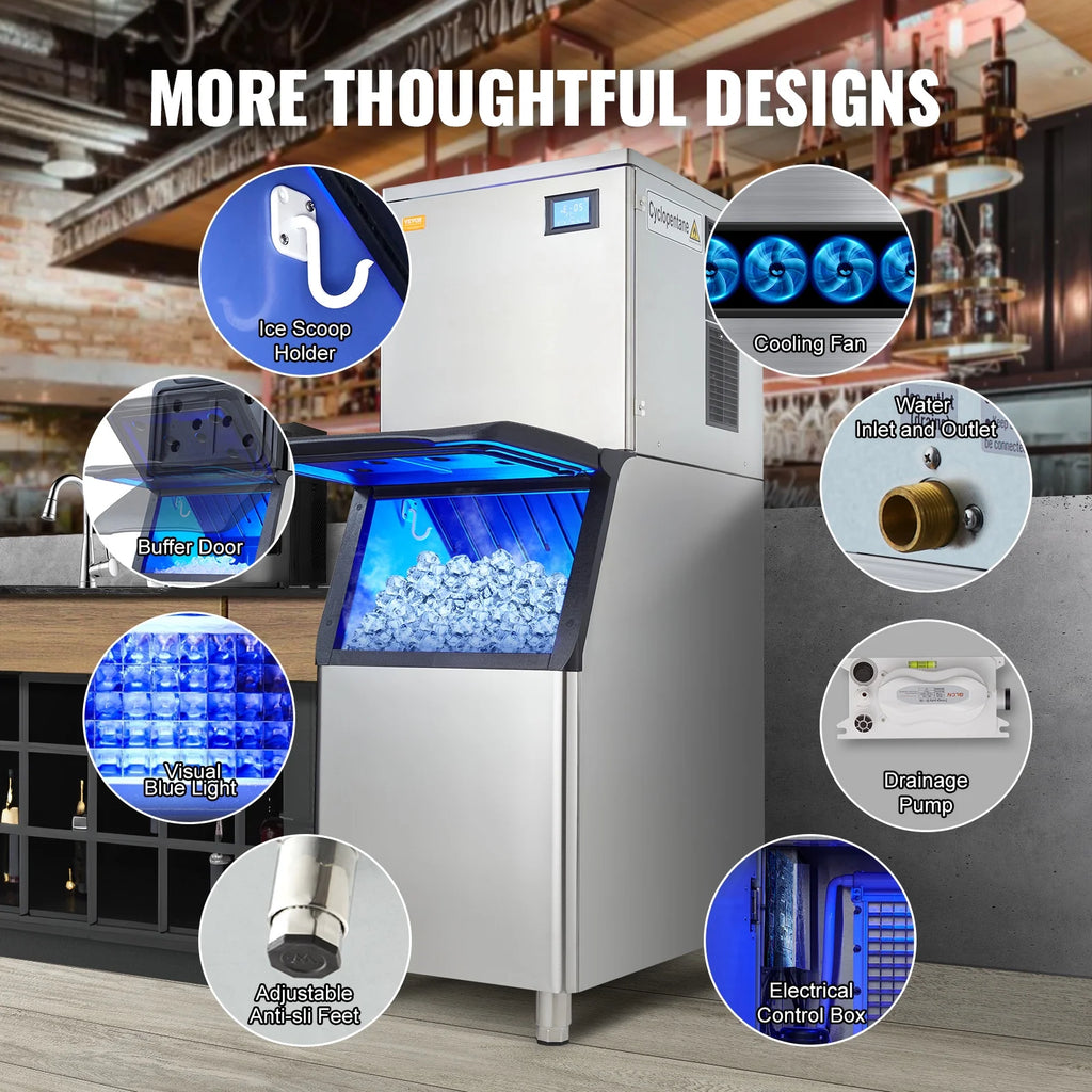 Commercial Ice Maker with Storage Bin A99069