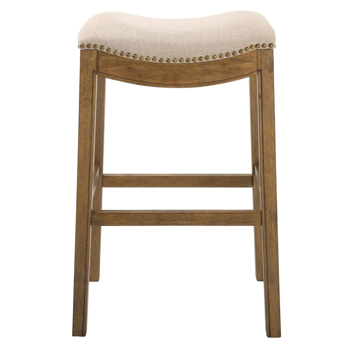 30" Bar Height Stool with Cream Fabric A974
