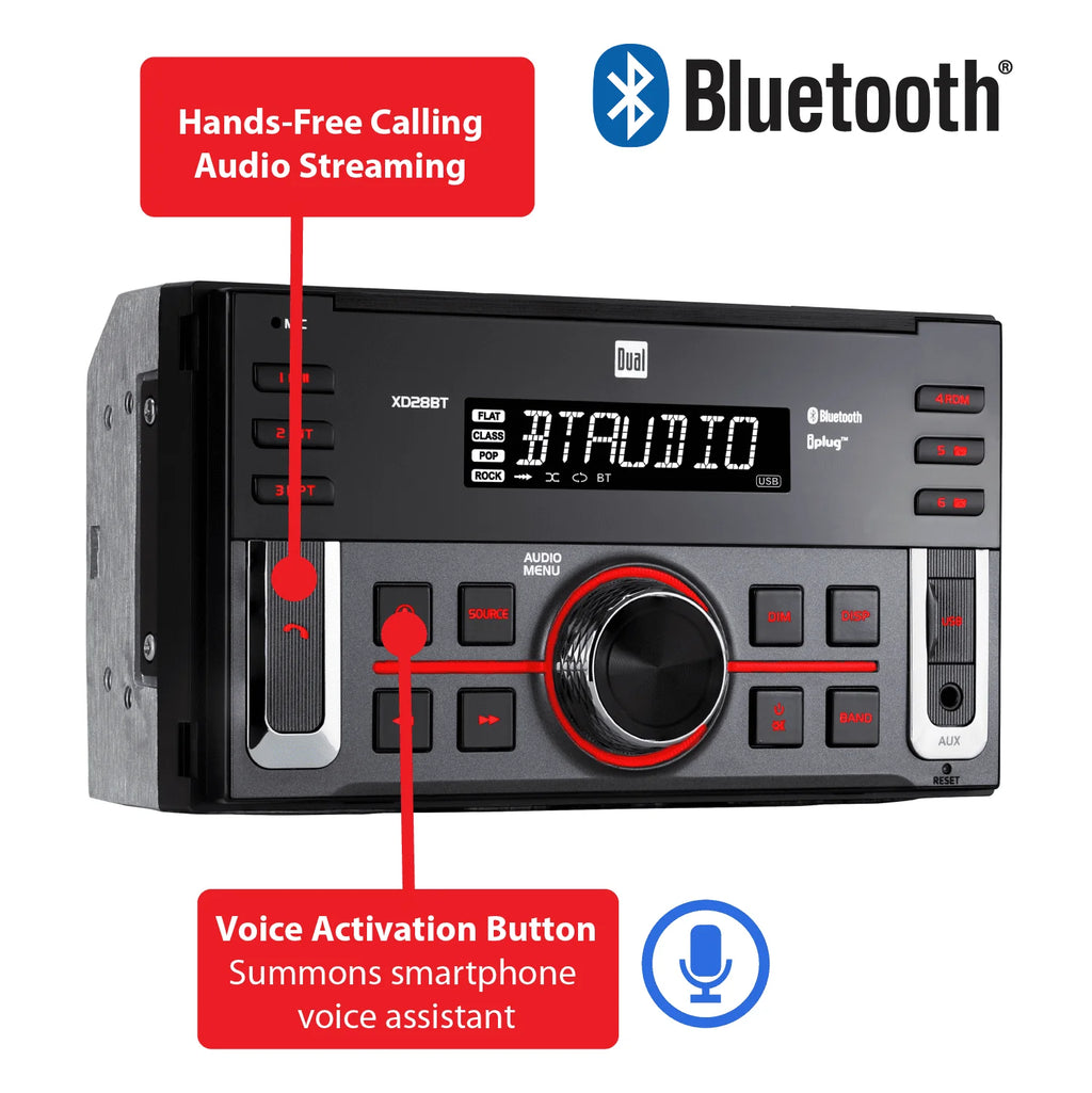 Car Stereo Head Unit Double DIN with Bluetooth V319
