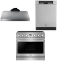 36 Gas Range, Range Hood and Dishwasher L8810