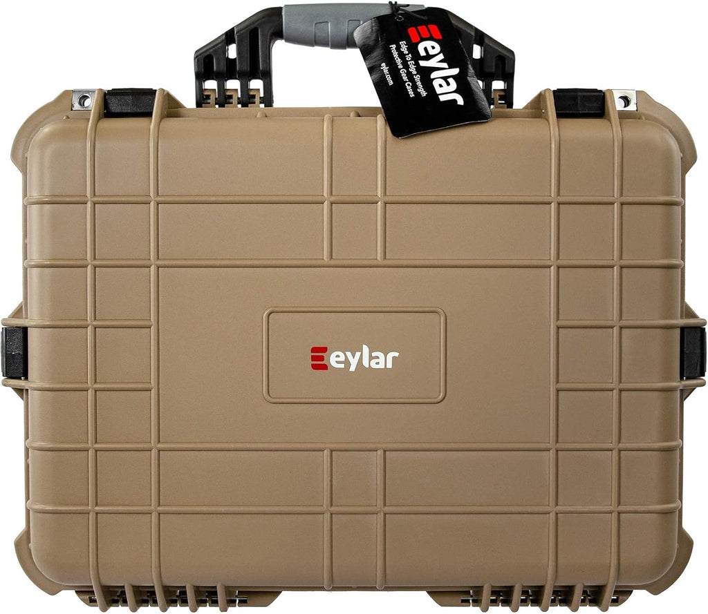 20 Inch Water and Shock Proof Camera Hard Case with Foam Tan D61726