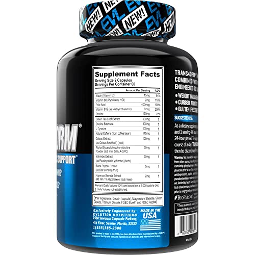 Thermogenic Fat Burner Supplement 60 Servings X2194
