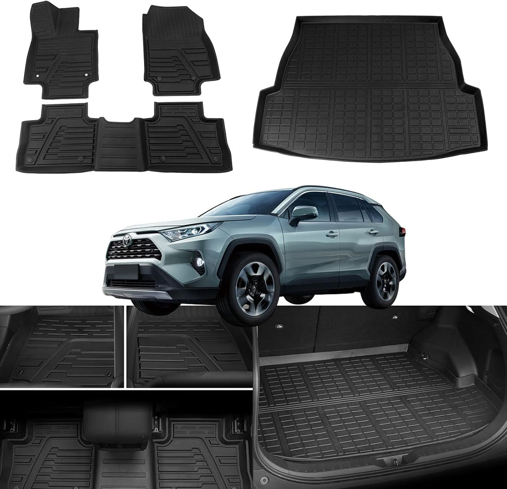 TPE All Weather Cargo Liner Trunk Mats Set of 4 O730