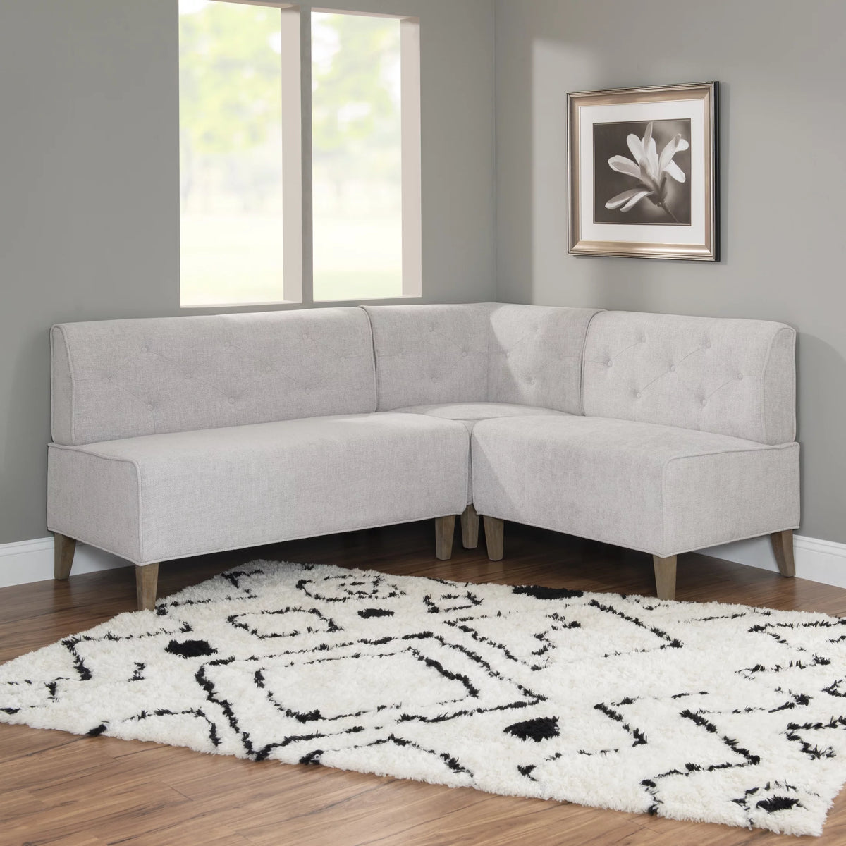 Upholstered Corner Dining Nook, Seats 5 C57438