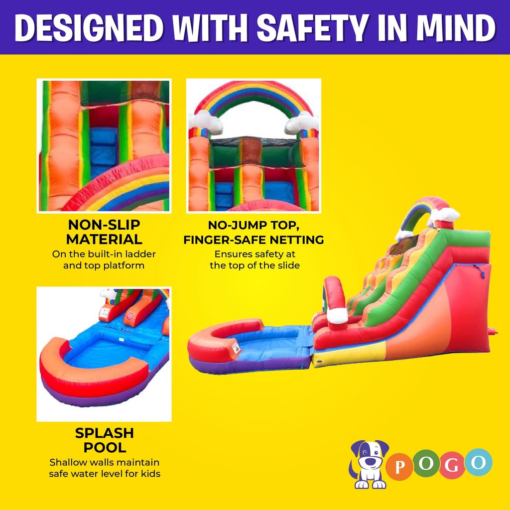 Inflatable Water Slide with Blower, 15 ft V139185