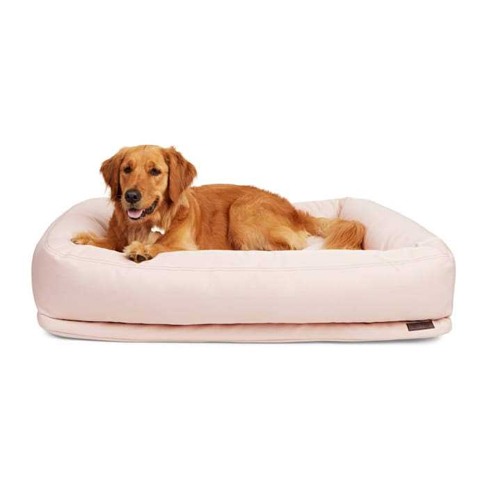 Recycled Fabric Pink Dog Bed X476363