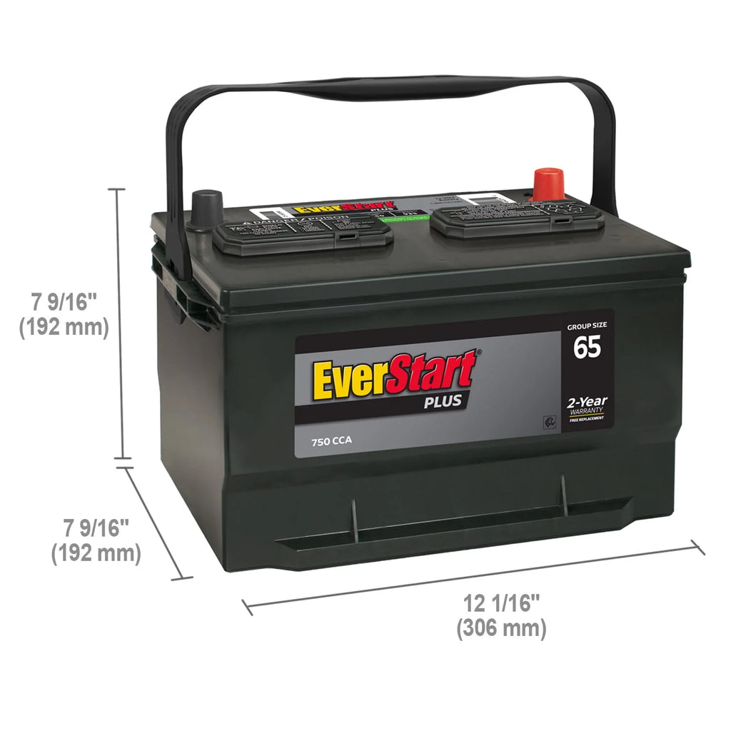 Lead Acid Automotive Battery Group Size 65 12 Volt 750 CCA N4593