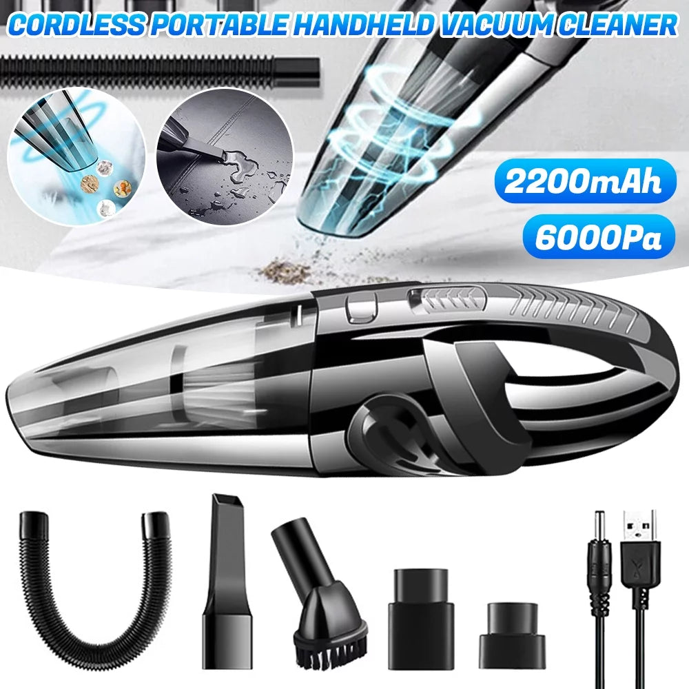 4000Pa Rechargeable Handheld Vacuum Cleaner, Black T89612