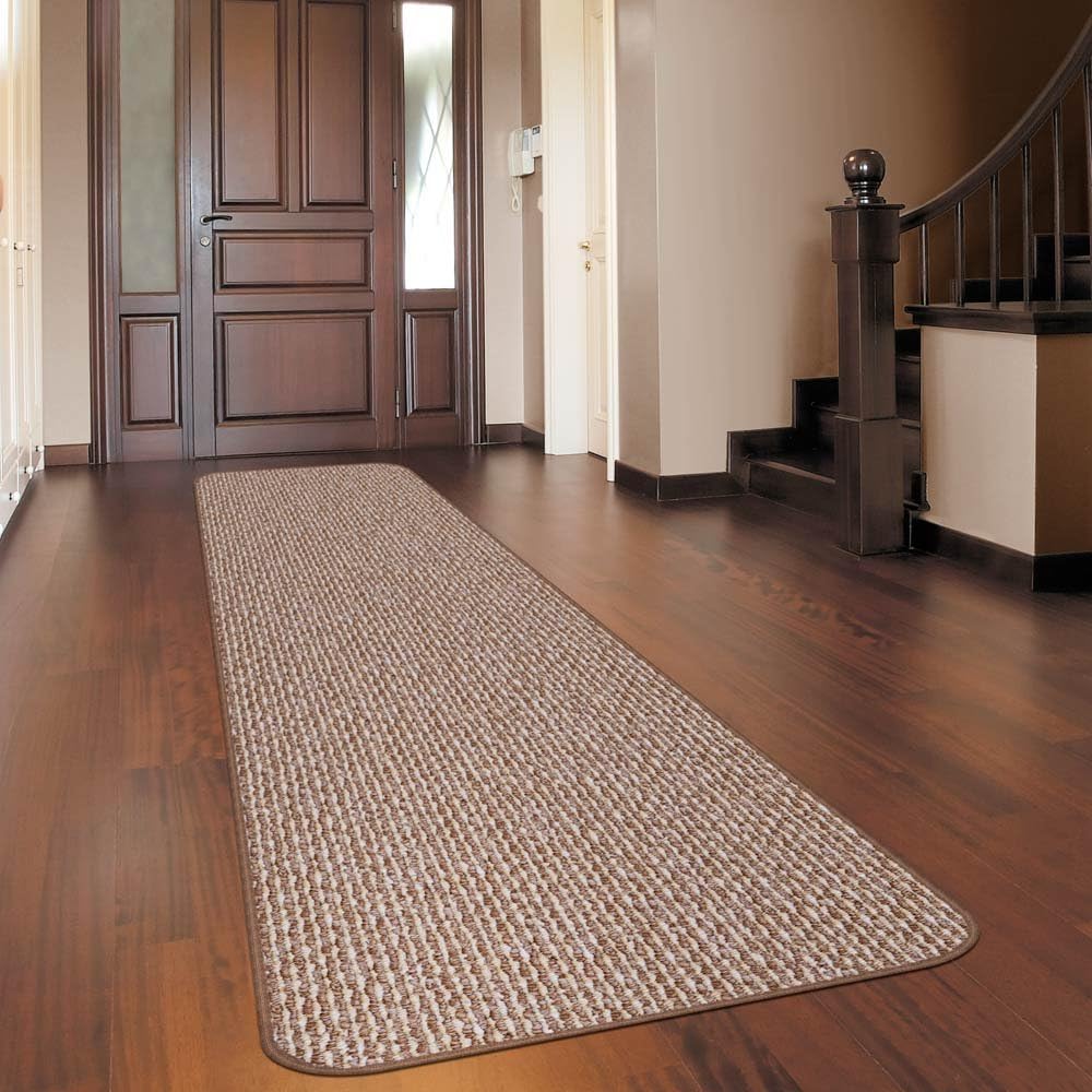 Skid-Resistant Carpet Runner Praline Brown 24 Feet X 48 Inches J99849