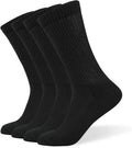 Loose Diabetic Crew Socks, Non-Binding Top, Seamless Toe, 4 Pairs T292