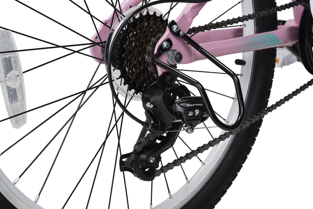 24 Girls 7-Speed Cruiser Bicycle Pink W924