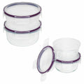 Glass & Plastic Food Storage 8-pc Round Set X1417