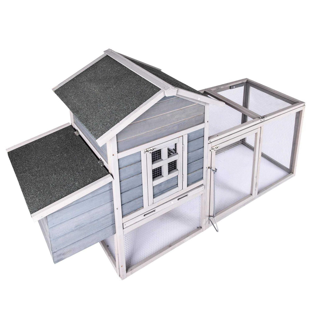 Wooden Chicken Coop with Ramps W93525