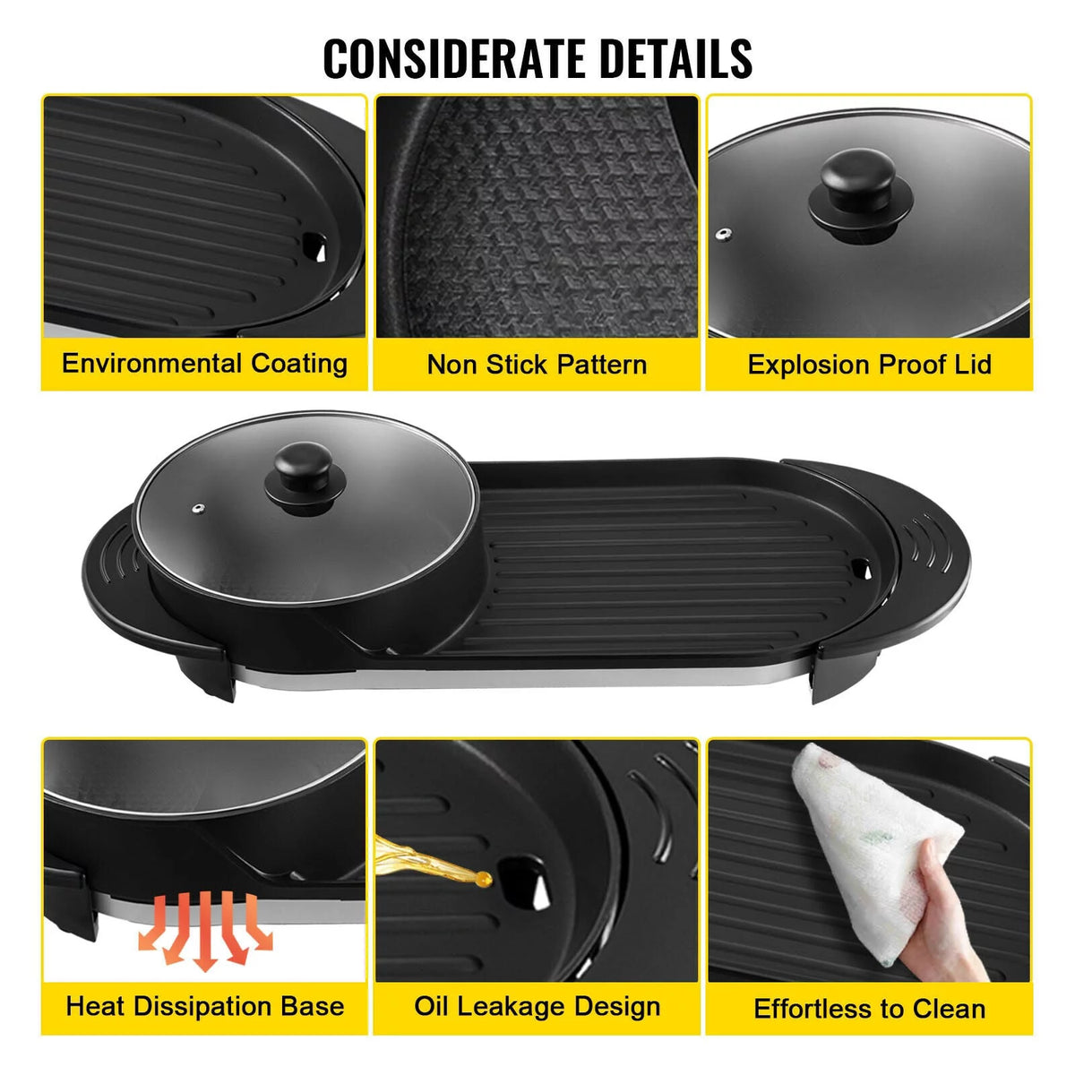 Portable Smokeless Electric BBQ Grill L903005