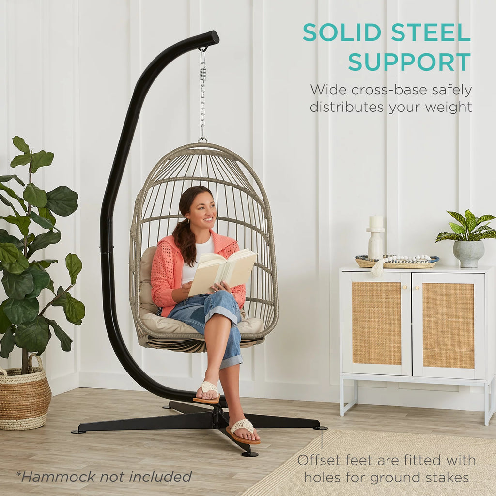 Metal Hanging Hammock C-Stand E437407
