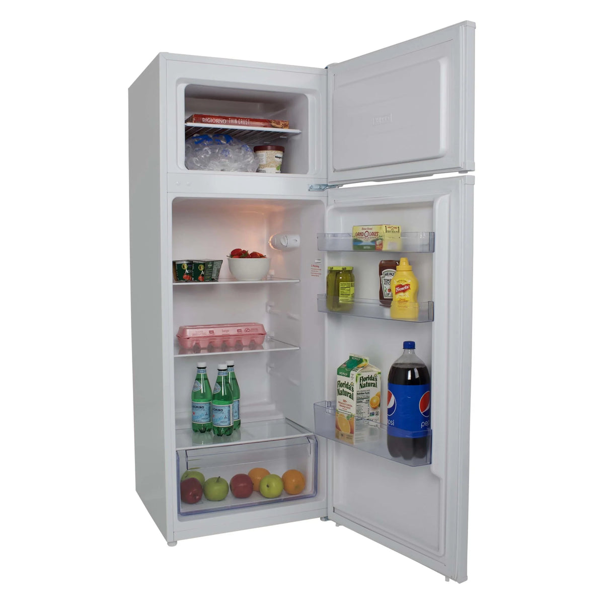 White 7.3 Cu. Ft. Top Freezer Refrigerator T7252