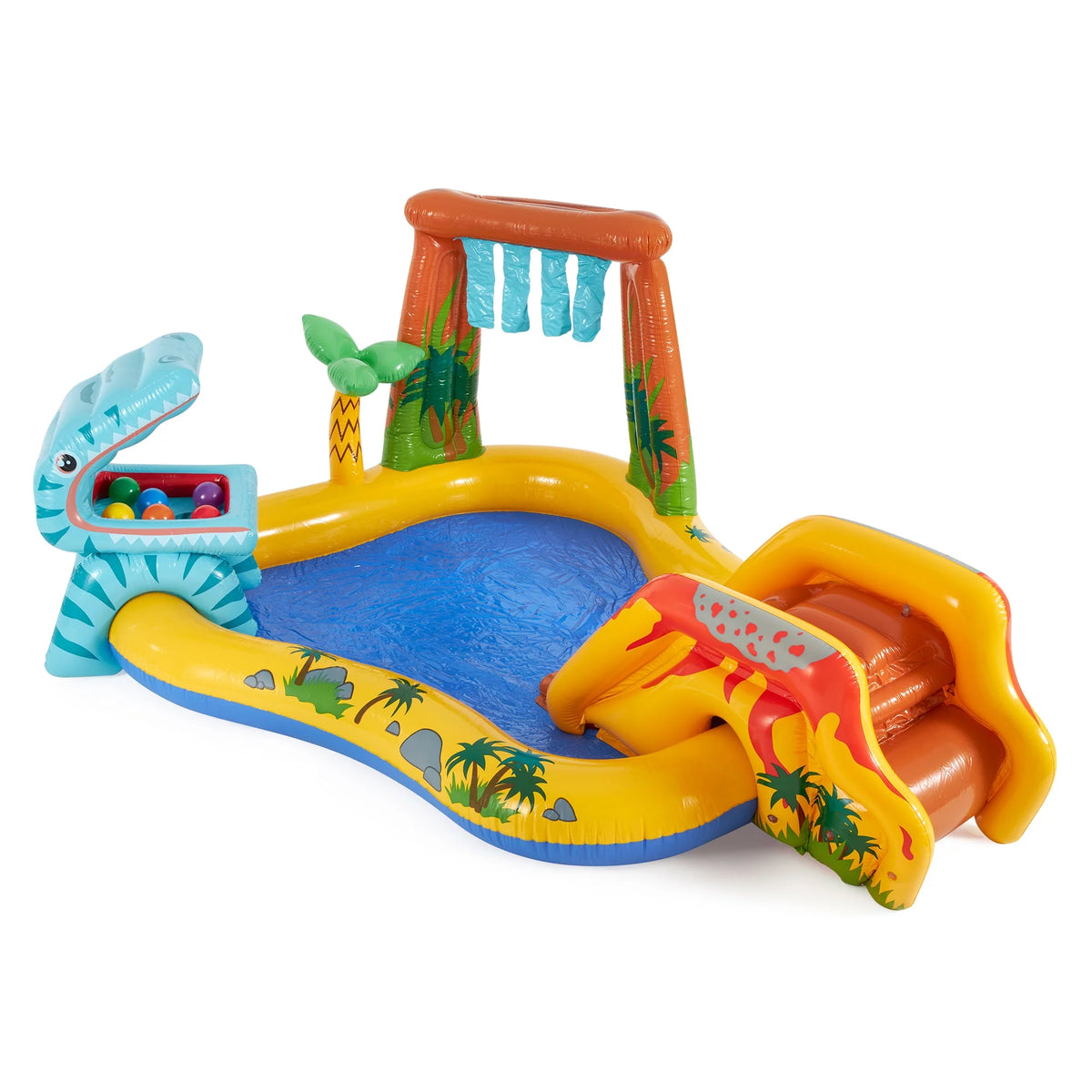 Inflatable Kids Dinosaur Play Center Pool with Slide R31996
