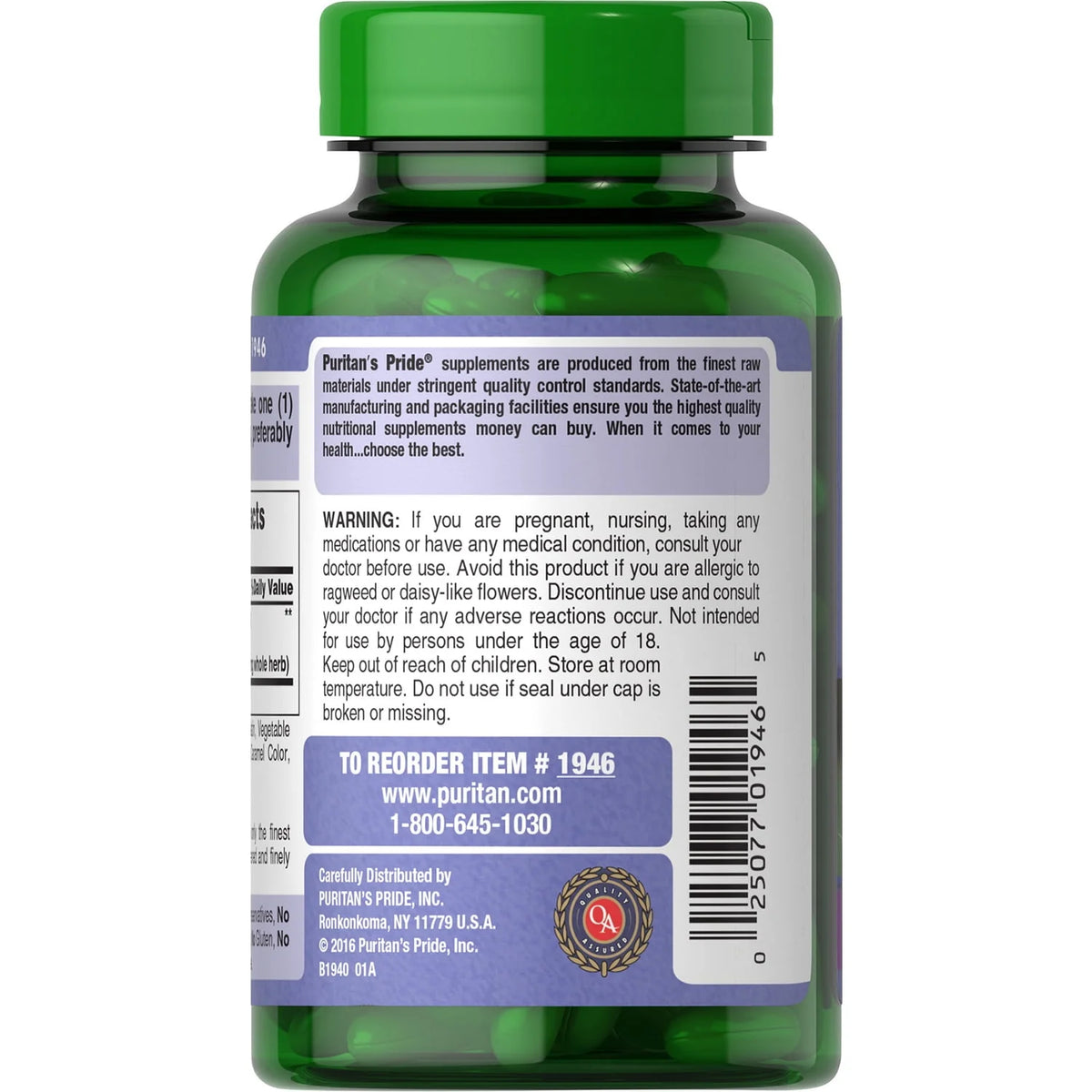 Milk Thistle 4:1 Extract 1000 Mg Softgels B85946